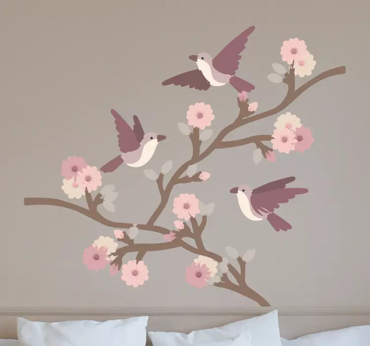 swallows bird wall sticker - TenStickers