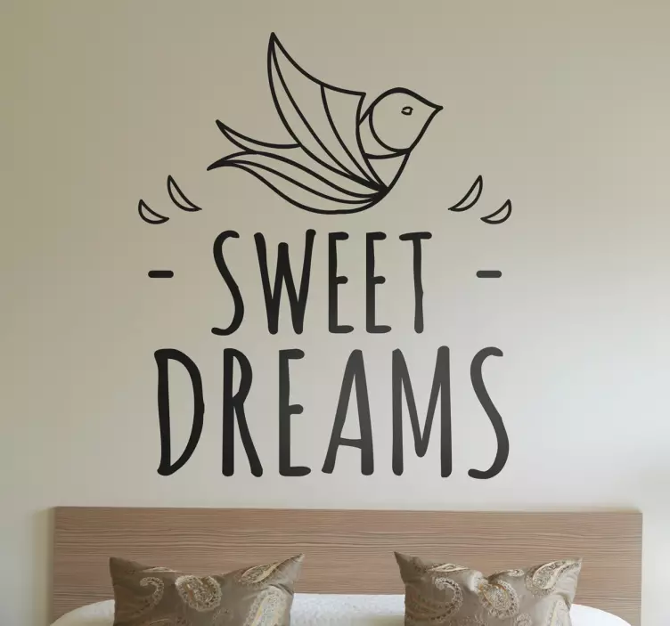 Sweet Dreams Wall Sticker - TenStickers