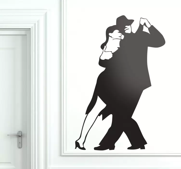 Tango Couple Dancing Wall Sticker - TenStickers