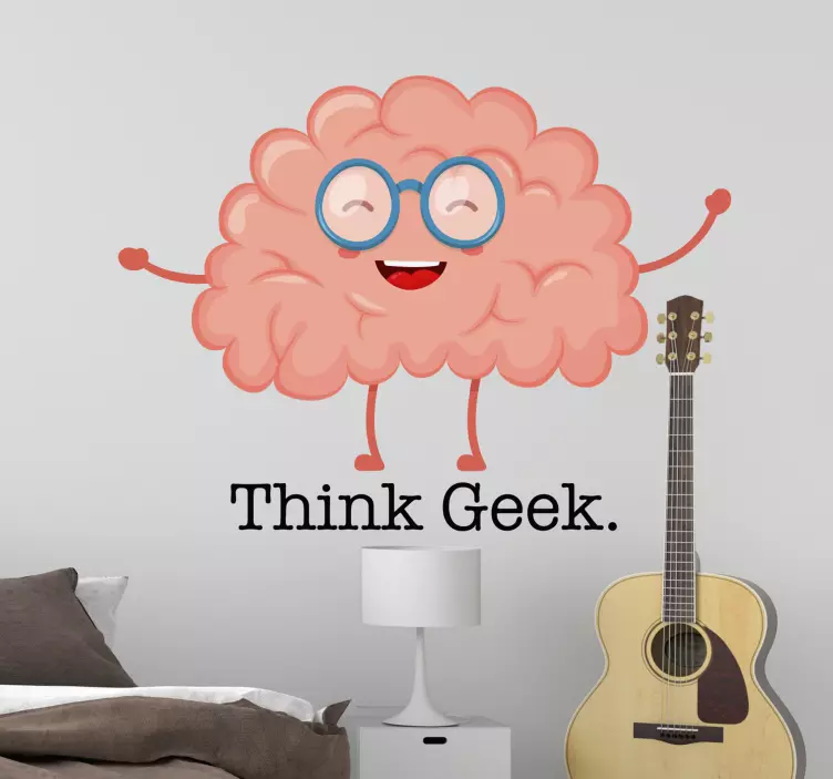 Think Geek Brain science stickers - TenStickers
