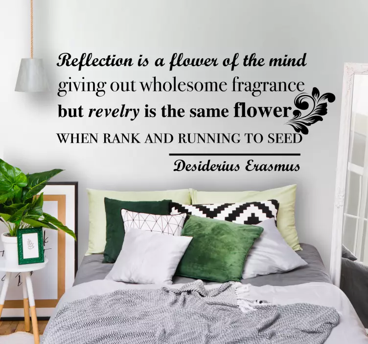 Thoughtful Reflection Quote wall stickers quotes - TenStickers