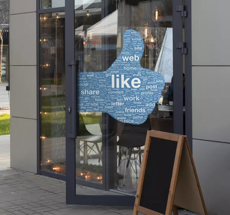 Thum Up Online Media Decal - TenStickers