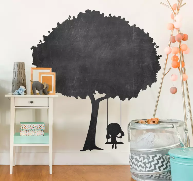 Tree Chalkboard Tree Wall Sticker - TenStickers