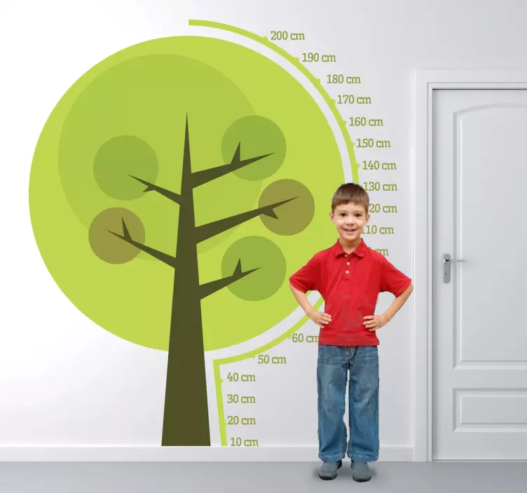 Tree Height Chart Sticker - TenStickers