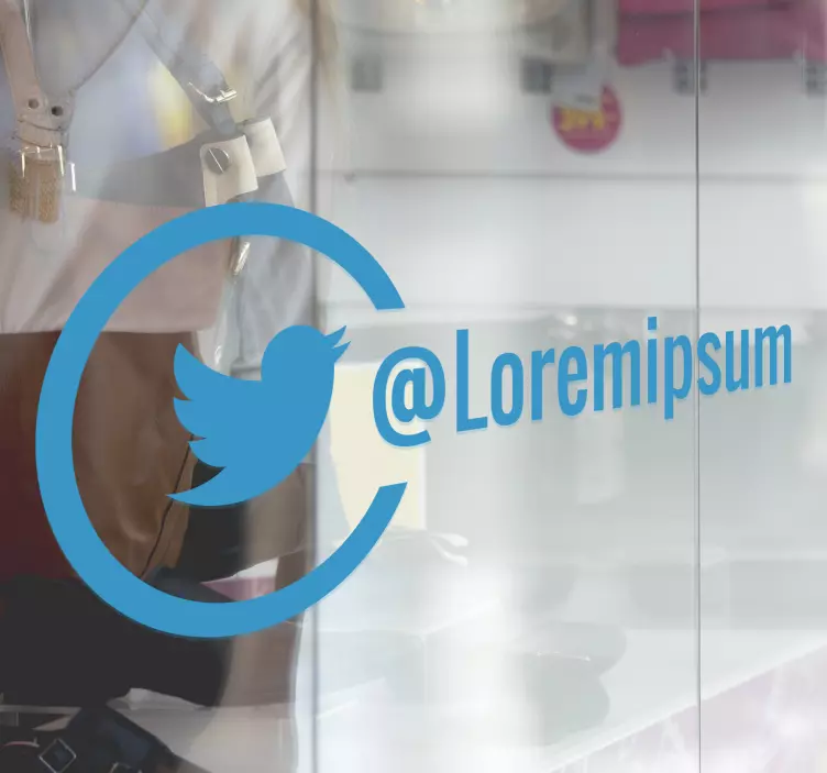 Twitter Business window sticker - TenStickers