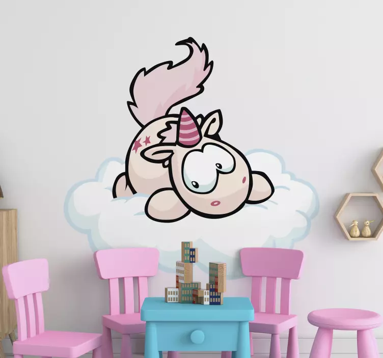 Unicorn fantasy wall sticker - TenStickers