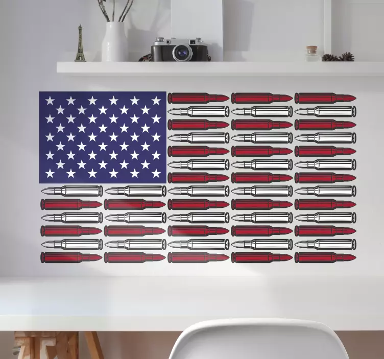 USA bullets Politics Sticker - TenStickers