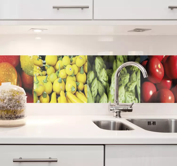 Vegetables Wall Mural sticker - TenStickers