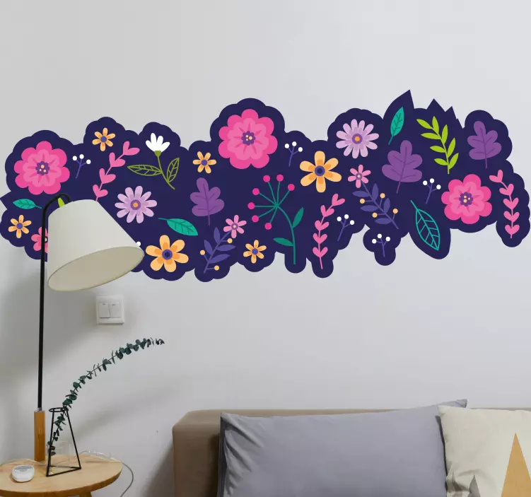 Vibrant Botanical Composition wall sticker - TenStickers