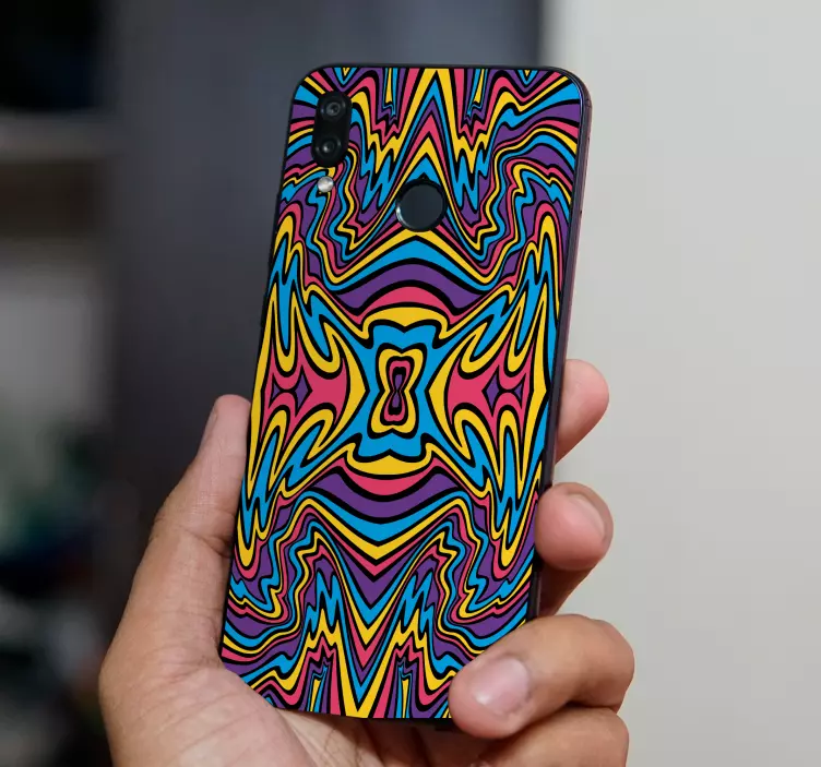 Vibrant Swirl Pattern Samsung stickers - TenStickers