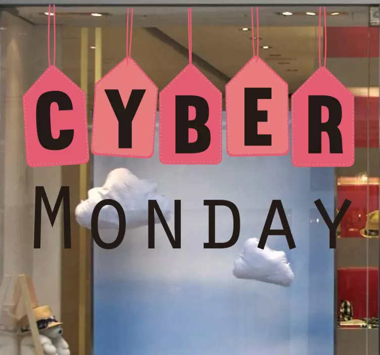 Vinilo cyber monday sale sticker - TenStickers