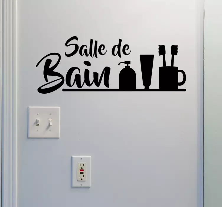 Vinilo Salle de Bain vinyl sign - TenStickers