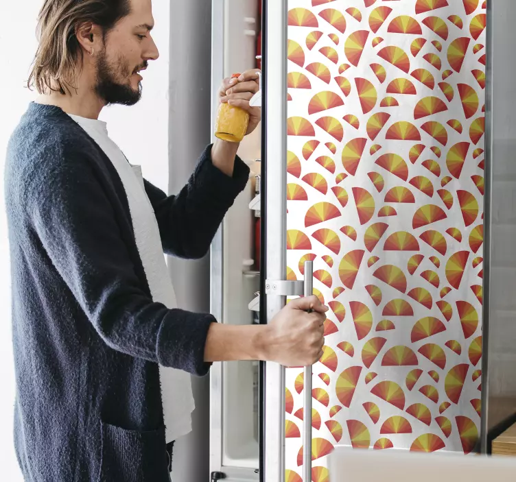 Vintage Sunset fridge sticker - TenStickers