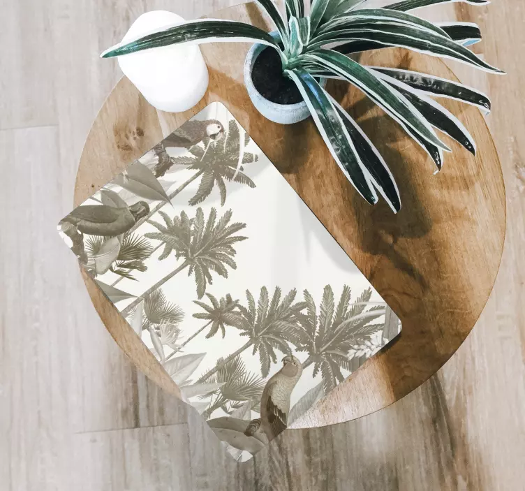 Vintage tropical fauna laptop skins - TenStickers