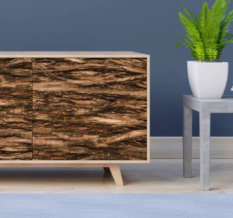 Vintage weathered wood furniture sticker - TenStickers