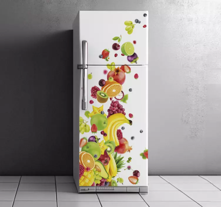 Vinyl Fruits fridge sticker - TenStickers