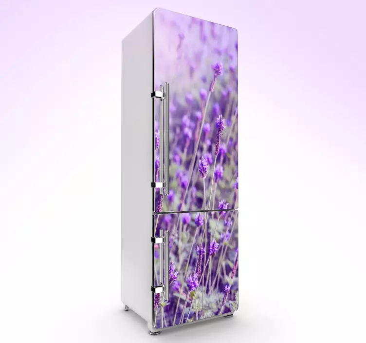 Violet plant fridge sticker - TenStickers