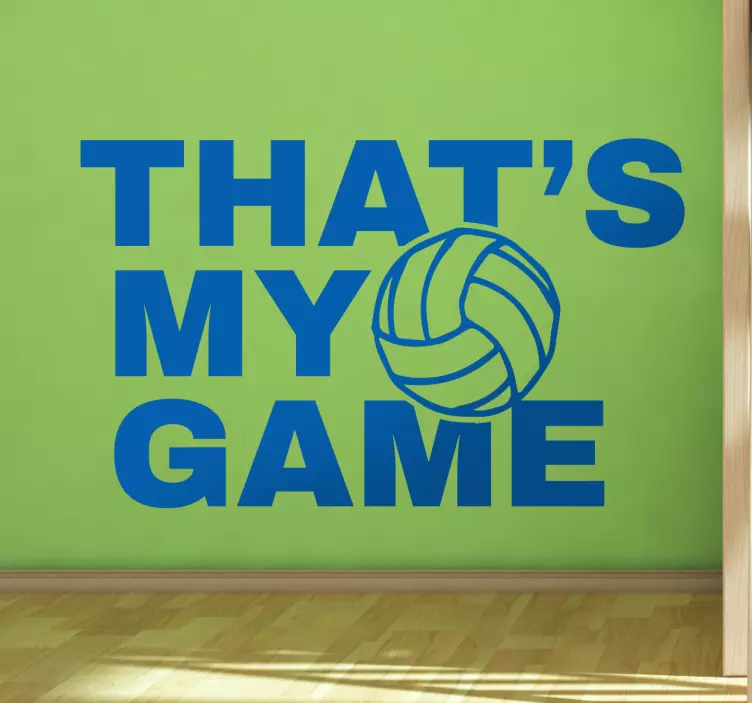Volleyball game wall sticker - TenStickers
