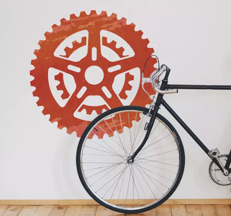 Watercolor wheel cycling decal - TenStickers