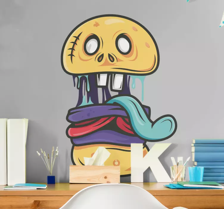 Whimsical Cartoon Creature monster sticker - TenStickers