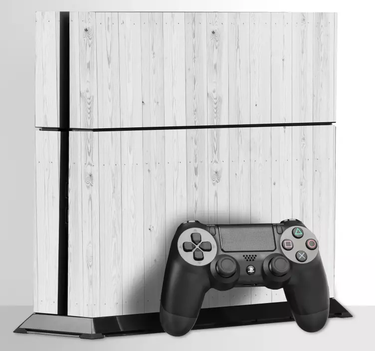 White wooden plank texture ps4 skin - TenStickers