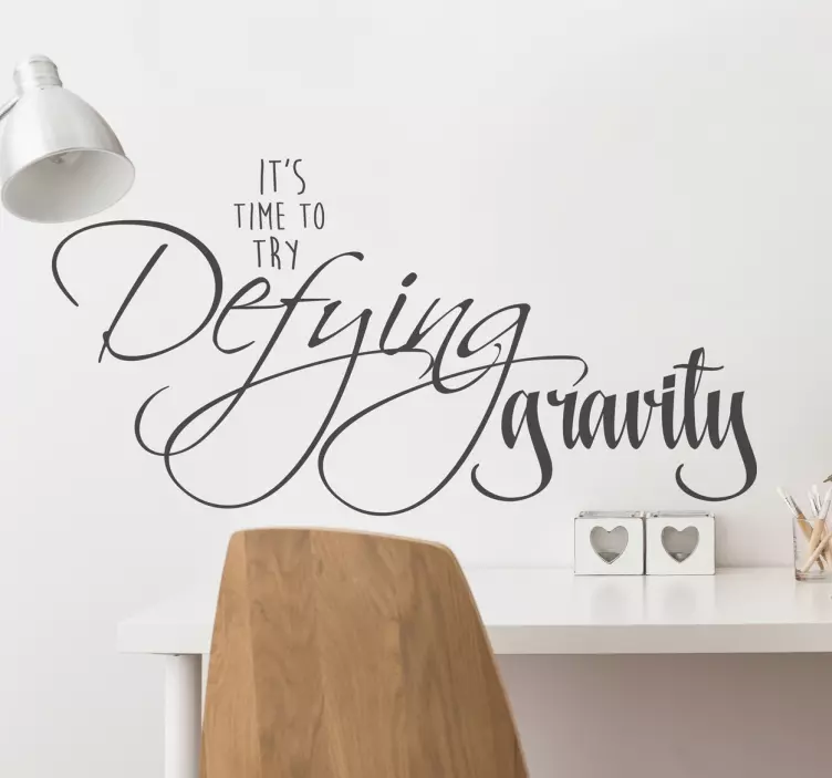 Wicked Quote Song Lyric Wall Sticker - TenStickers