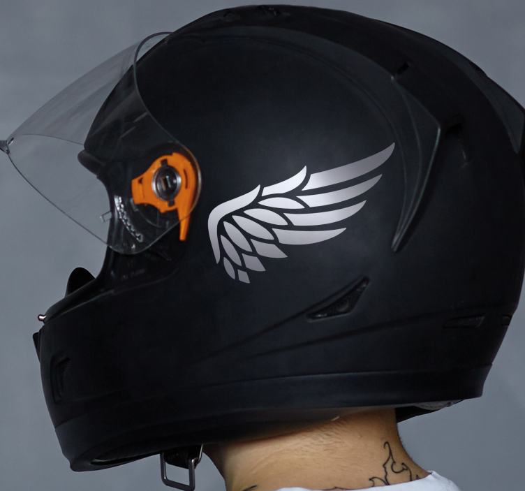 Wings motorbike design motorcycle sticker - TenStickers