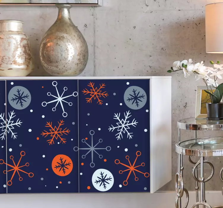 Winter Pattern Design holiday sticker - TenStickers