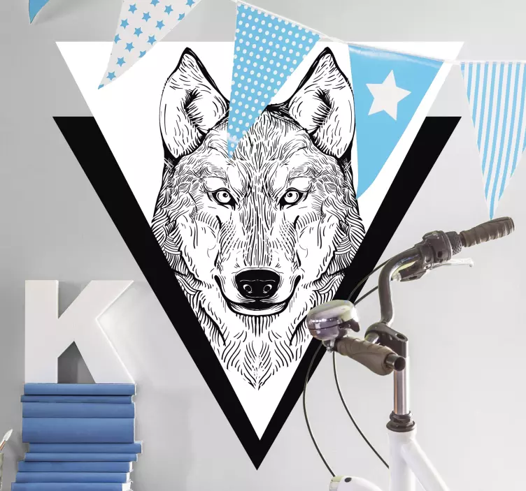 Wolf head realistic vector wild animal decal - TenStickers