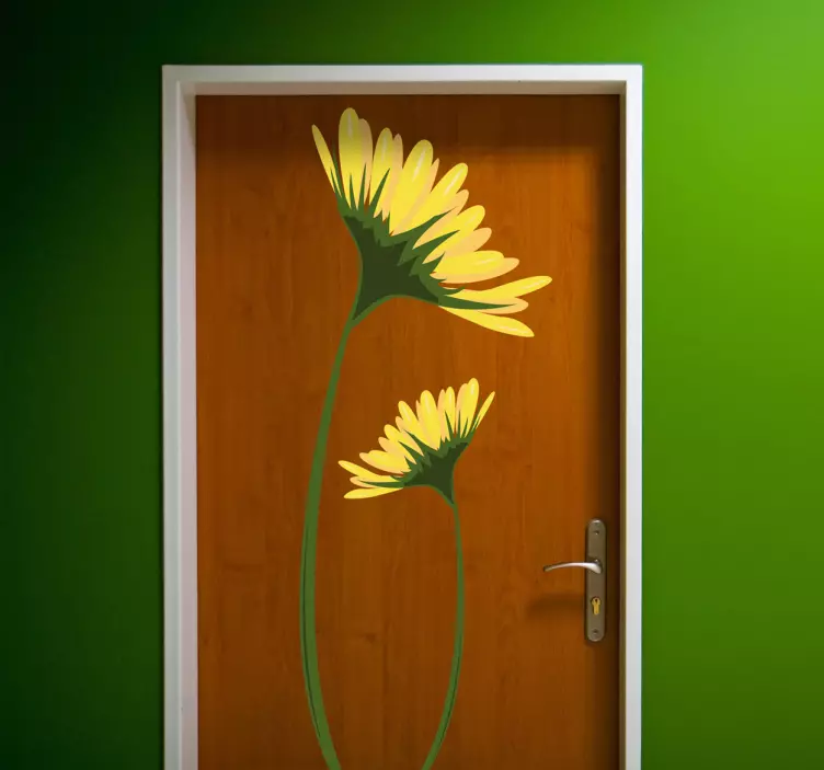 Yellow Daisies Decal - TenStickers