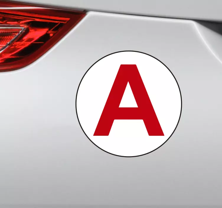 Young driver car vinyl sticker - TenStickers