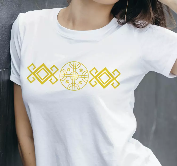 Red mapuche style t-shirt - TenStickers