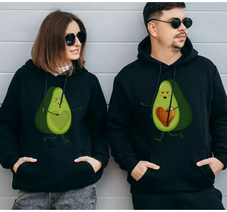 Avocados Couple t shirts - TenStickers