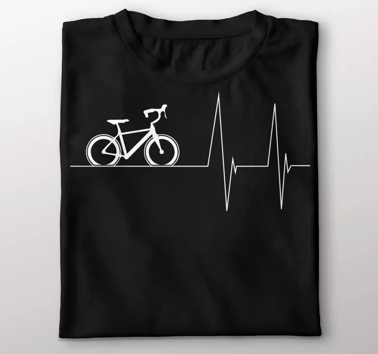 Bicycle heartline custom t-shirt - TenStickers