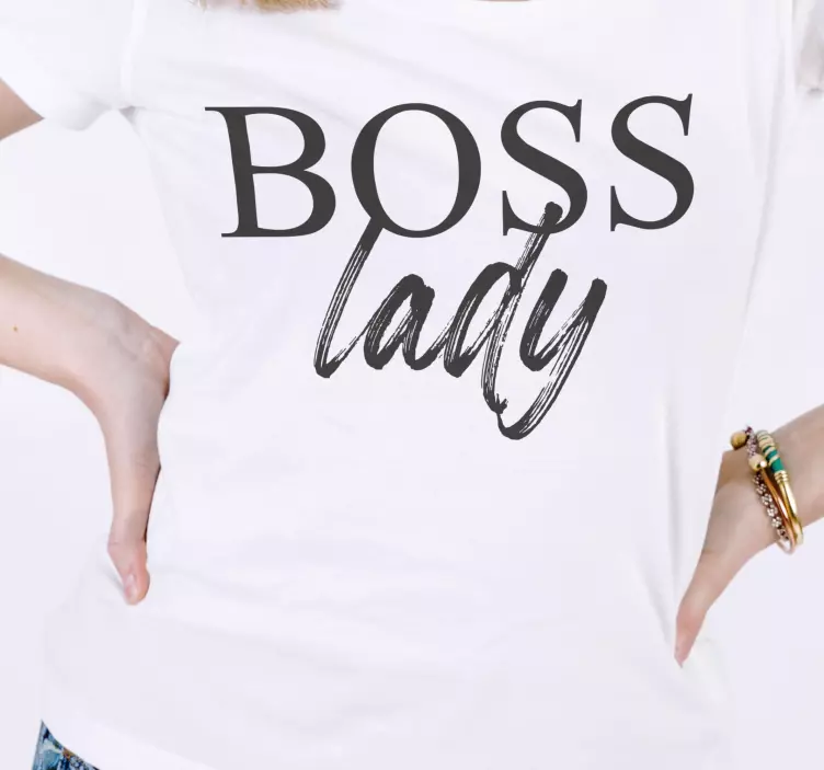 Boss lady and baby shirt Mother daughter shirt - TenStickers