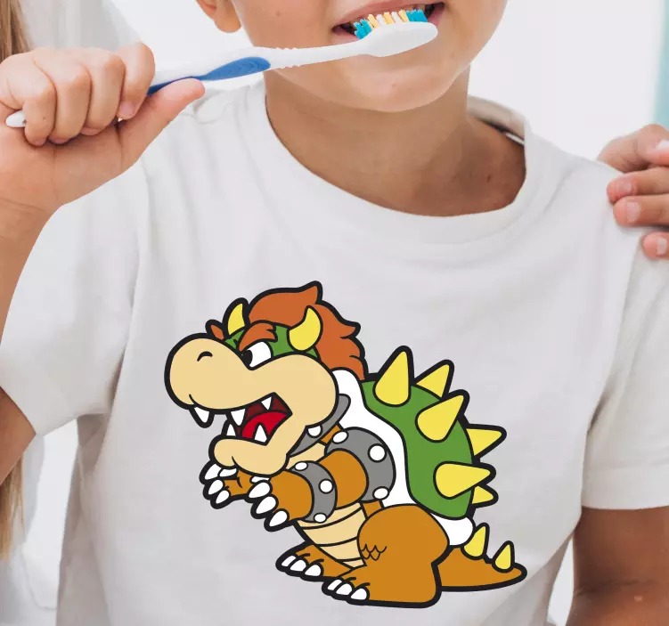 Bowser cartoon  Kids t-shirt - TenStickers