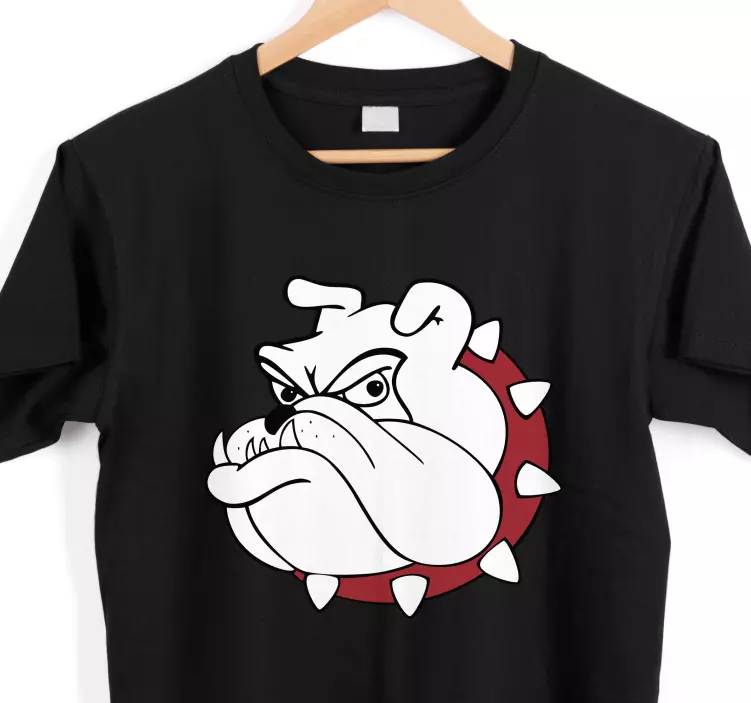 Bulldog cartoon custom t-shirt - TenStickers
