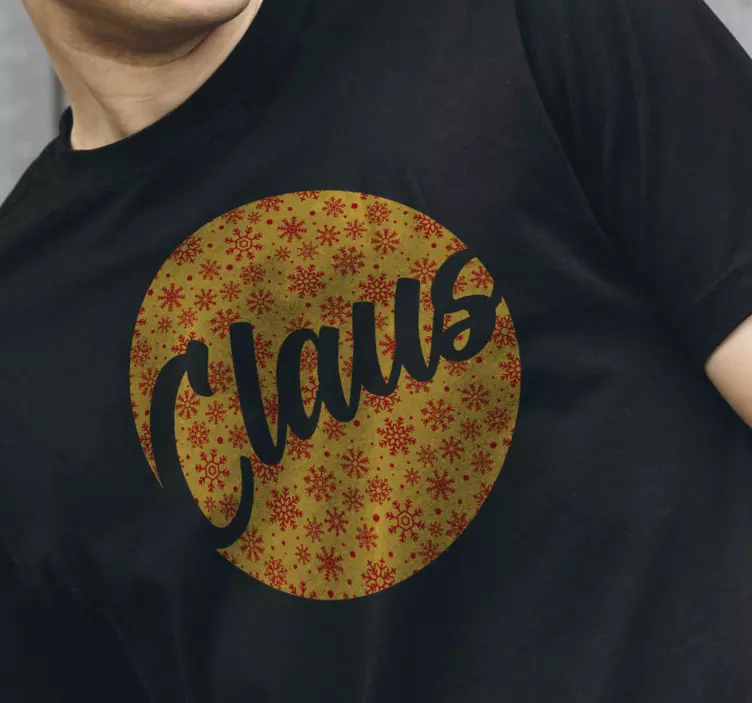 Snowflakes Customisable Christmas shirt - TenStickers