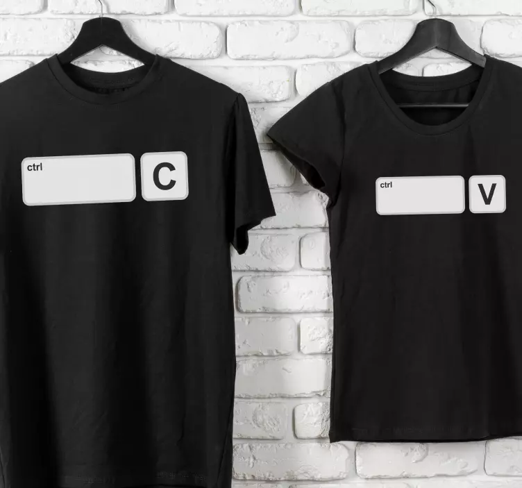 Copy and Paste Commands Father and son shirt - TenStickers