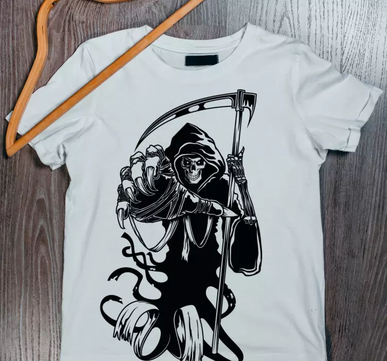 Evil silhouette original decal Halloween shirt - TenStickers