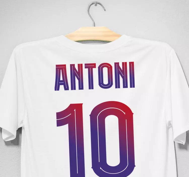 Football club pattern with stripes T-shirts - TenStickers