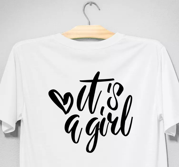 Gender reveal it's a girl Baby shirt - TenStickers