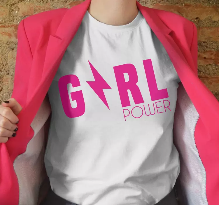 "girl power" custom t-shirt - TenStickers
