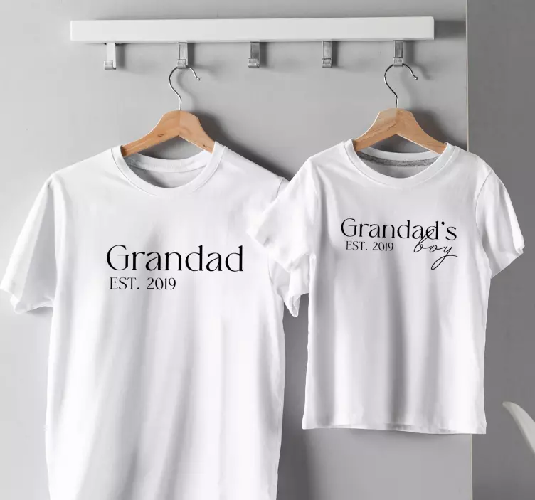 Grandad's Boy T-shirts with name - TenStickers