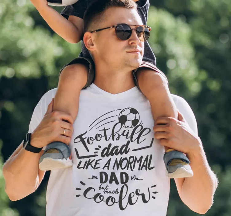 I am a football dad fathers day shirt - TenStickers