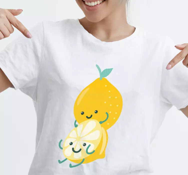Lemon Fun Cartoon style custom t-shirt - TenStickers