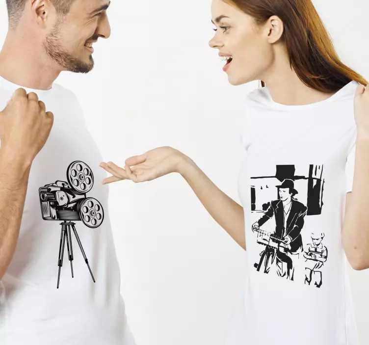 Life is beautiful design couples t shirts - TenStickers