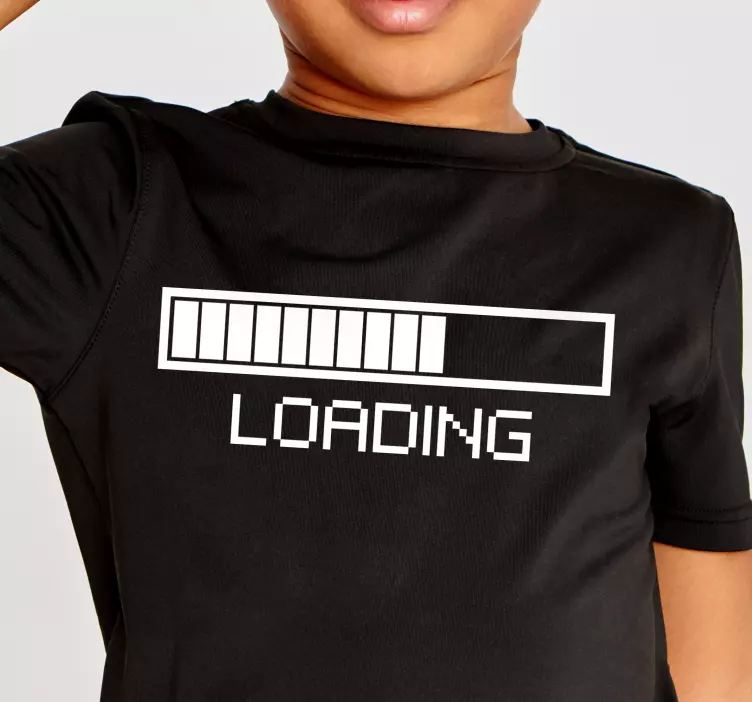 Loading bar custom t-shirt - TenStickers