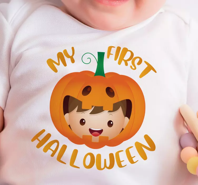 my first halloween baby t-shirt Halloween shirt - TenStickers