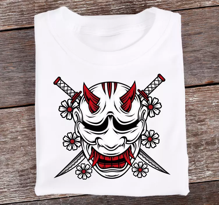 Ninja skulls cartoon custom t-shirt - TenStickers